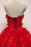 Sweetheart Neck Red Lace Appliques Long Prom Dresses, Red Lace Formal Dresses, Red Evening Dresses