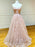 Sweetheart Neck Strapless Pink Floral Long Prom Dresses, Long Pink Floral Formal Evening Dresses