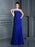 Trumpet/Mermaid Scoop Beading Sleeveless Long Chiffon Dresses - Prom Dresses