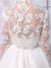 Tulle Knee-Length Spaghtti A-line Wedding Dress With Long-sleeves Lace Wrap misshow