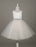 Flower Girl Dresses Tulle Satin V Neck Tutu Dress Ivory Beading Waist Sleeveless A Line Dinner Dress With Sash