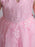 Flower Girl Dresses Designed Neckline Tulle Sleeveless Knee Length High Low Princess Silhouette Embroidered Kids Party Dresses