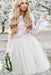Two Pieces A-line Tulle Homecoming Dress Beautiful Short Prom Drsess With Lace - Prom Dresses