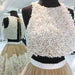 Two Pieces Tulle Appliques Sleeveless Homecoming A-line Mini Party Dresses - Prom Dresses