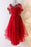 Unique Sweetheart Red High Low Lace Up Back Tulle Cheap Prom Dress With Appliques - Prom Dresses