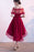 Unique Sweetheart Red High Low Lace Up Back Tulle Cheap Prom Dress With Appliques - Prom Dresses