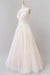 V-neck Appliques Tulle Floor length Wedding Dress - Wedding Dresses