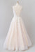 V-neck Appliques Tulle Floor length Wedding Dress - Wedding Dresses