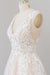 V-neck Appliques Tulle Floor length Wedding Dress - Wedding Dresses