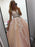 V Neck Backless Long Pink Lace Prom Dresses, Pink Lace Formal Dresses, Pink Evening Dresses