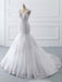 V-Neck Mermaid Lace Wedding Dresses - wedding dresses