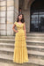 V Neck Ruffles Floor Length Tulle Long Prom Dress - Prom Dresses