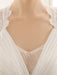 V-Neck Wedding Dress With Lace In Floor Length misshow