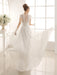 V-Neck Wedding Dress With Lace In Floor Length misshow