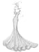 Wedding Bridal Gowns Mermaid Queen Annie Neck Sleeveless Lace Bridal Gowns
