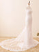 Wedding Bridal Gowns Mermaid Queen Annie Neck Sleeveless Lace Bridal Gowns