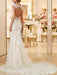 Wedding Bridal Gowns Mermaid Queen Annie Neck Sleeveless Lace Bridal Gowns