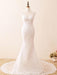 Wedding Bridal Gowns Mermaid Queen Annie Neck Sleeveless Lace Bridal Gowns
