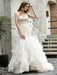 Wedding Bridal Gowns Mermaid Sleeveless V Neck Lace Bridal Gowns With Train