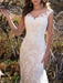 Wedding Dress 2021 V Neck Mermaid sleeveless Lace Embellishment classic Bridal Gowns with train