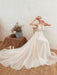 Wedding Dress 2021 V Neck Sleeveless A Line Tulle Bridal Gowns With Train