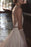 Wedding Dress Deep V-Neck Beaded Sash Chiffon Bridal Dress