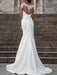 Wedding Dress Lace Illusion Neck Long Sleeves Mermaid Bridal Gowns With Court Train