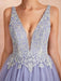 Wedding Dress Princess A Line Floor Length V Neck Sleeveless Raised Waist Lace Tulle Bridal Gowns