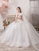 Wedding Dress Princess Silhouette Floor Length V Neck Sleeveless Natural Waist Beaded Lycra Spandex Bridal Gowns
