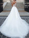 wedding dresses 2021 jewel neck a line floor length beaded sash tulle pageant dress bridal gowns