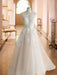 wedding dresses 2021 princess silhouette jewel neck sleeveless natural waist lace soft pink tulle bridal gowns