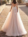 wedding dresses 2021 tulle deep v neck a line sleeveless multilayer tulle lace applique classic bridal gowns with train