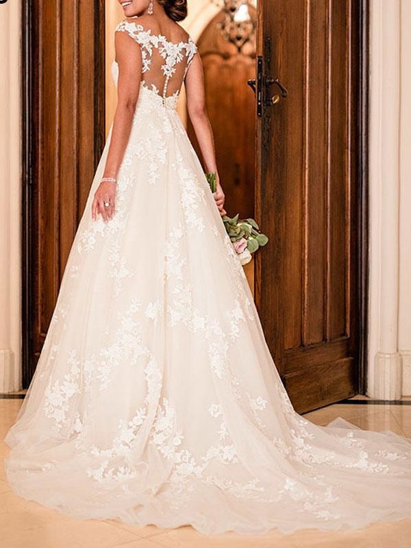 Illusion Wedding Dresses & Bridal Gowns