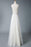 Wedding Dresses A Line V Neck Sleeveless Straps Beaded Floor Length Polka Dot Tulle Bridal Gowns