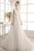 Wedding Dresses Chiffon V Neck Beach Bridal Dress Pearls Beaded Lace Ivory Bridal Gown