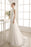 Wedding Dresses Chiffon V Neck Beach Bridal Dress Pearls Beaded Lace Ivory Bridal Gown