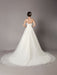 Wedding Dresses Ivory Strapless Lace Beaded Chapel Train Bridal Gowns