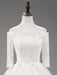 Wedding Dresses Princess Lace Off The Shoulder Bridal Gown Half Sleeve Floor Length Bridal Dress