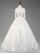 Wedding Dresses Princess Lace Off The Shoulder Bridal Gown Half Sleeve Floor Length Bridal Dress