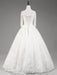 Wedding Dresses Princess Lace Off The Shoulder Bridal Gown Half Sleeve Floor Length Bridal Dress