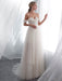 Wedding Dresses Tulle Ivory Off The Shoulder Sweetheart Beach Bridal Dress With Train