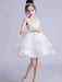 Flower Girl Dresses Jewel Neck Sleeveless Embroidered Kids Party Dresses