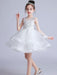 Flower Girl Dresses Jewel Neck Sleeveless Embroidered Kids Party Dresses