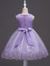 White Flower Girl Dresses Tutu Kids Dinner Party Dresses Lace Applique Pearls Tassels Princess Social Dresses