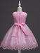 White Flower Girl Dresses Tutu Kids Dinner Party Dresses Lace Applique Pearls Tassels Princess Social Dresses