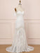 White Lace Wedding Dress Floor Length Sheath Sleeveless Lace Sweetheart Neck Bridal Dresses Train Dress