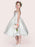 Flower Girl Dresses White Satin Fabric Jewel Neck Sleeveless Beaded Formal Kids Pageant Dresses