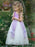 White Short A-Line Flower Girl Dresses Tulle Sleeveless Bows Kids Party Dresses - Flower Girl Dress