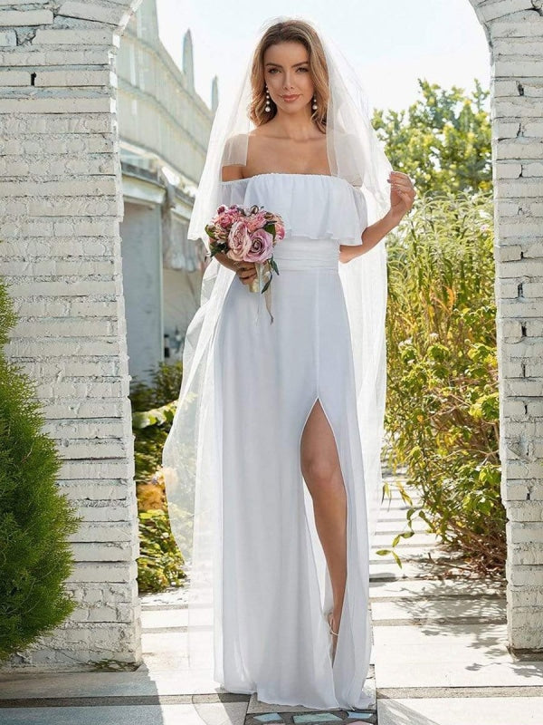 Bateau Bridal Gown