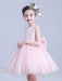 White Flower Girl Dresses Jewel Neck Sleeveless Bows Kids Social Party Dresses